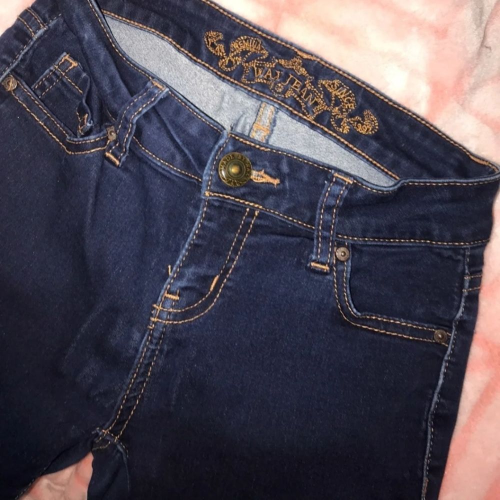 Wax Skinny Jeans Jeggings Dark SIZE 0 / 23